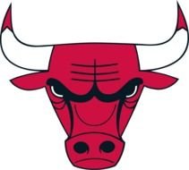 Chicago Bulls Alternate Logo 1967 A Red Bull With Two White