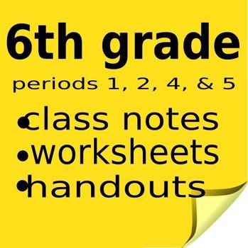 6th Grade Handouts At Clkercom Vector Online