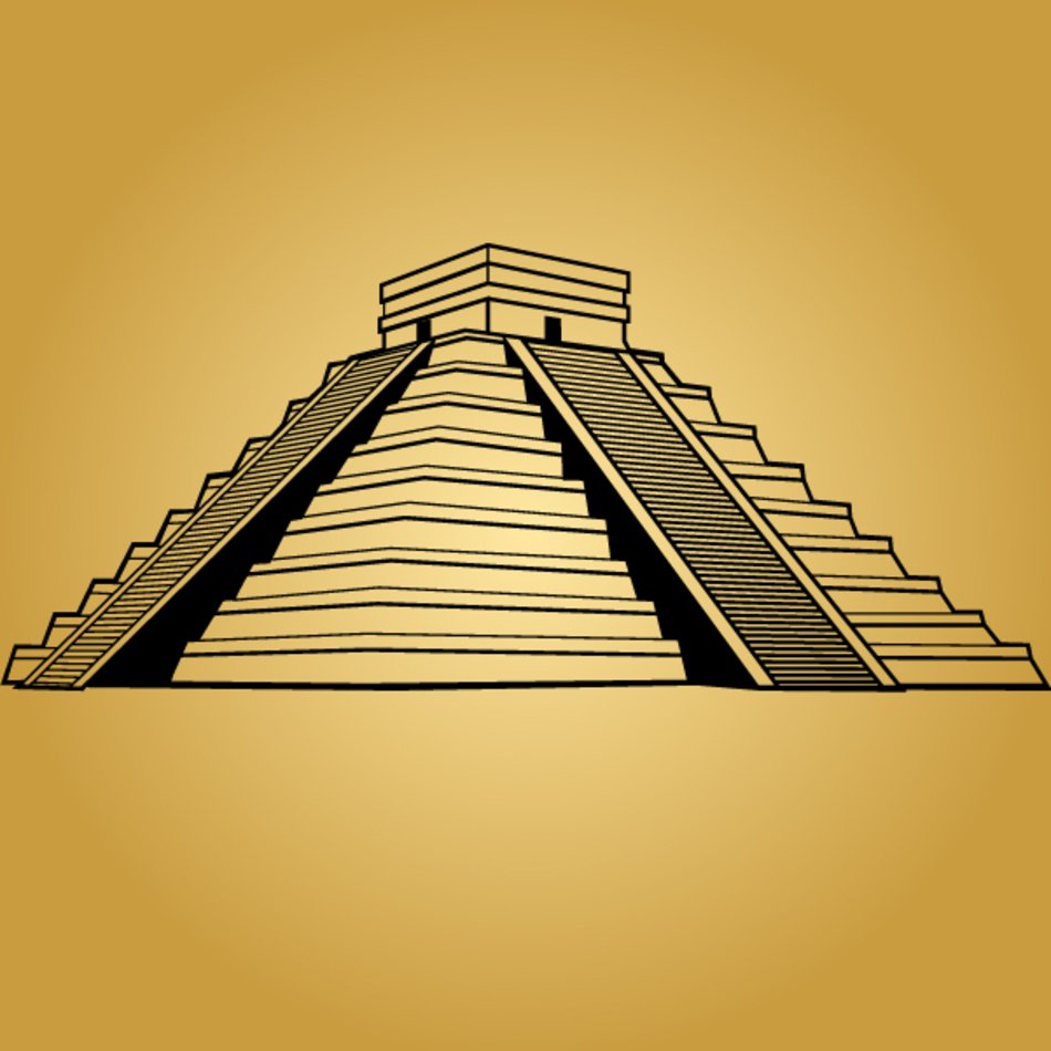 Пирамида Майя вектор