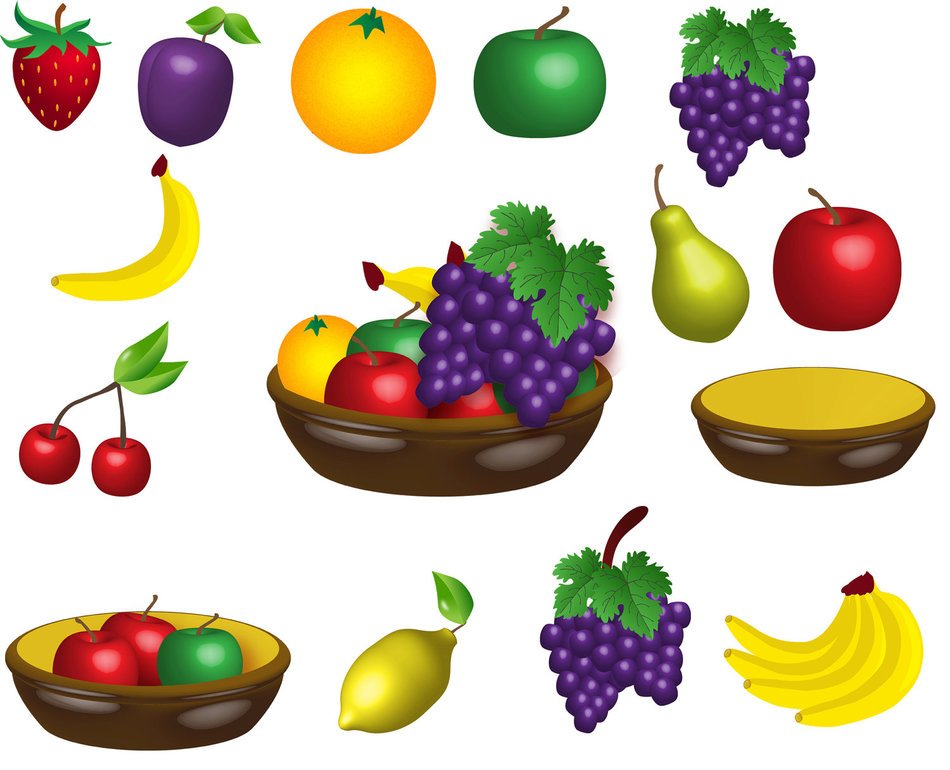 many fruit drawing