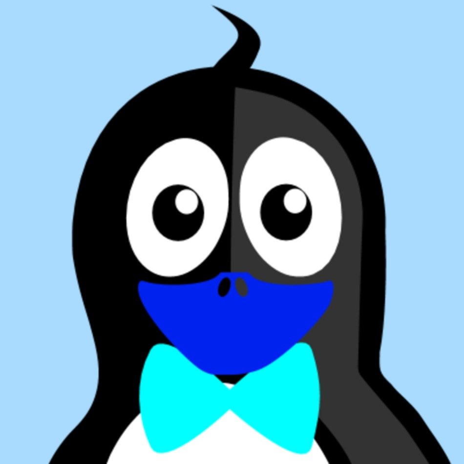 drawn cute penguin
