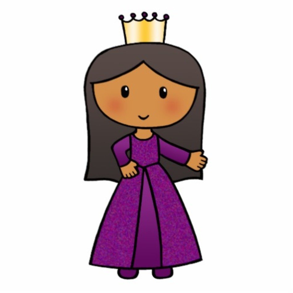 Cartoon Cute Princess With Tiara Acrylic Cut Out Zazzle