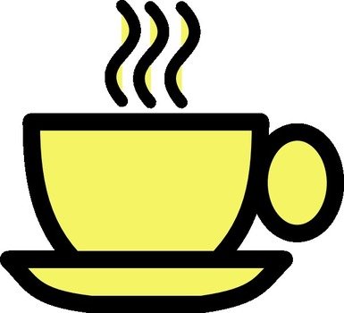 Yellow Tea Cup At Clkercom Vector Online Royalty N2