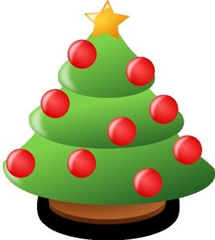 Cartoon Christmas Tree At Clkercom Vector Online