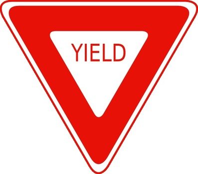 Free Vector Yield Sign Clip Art 109566 Hightpng