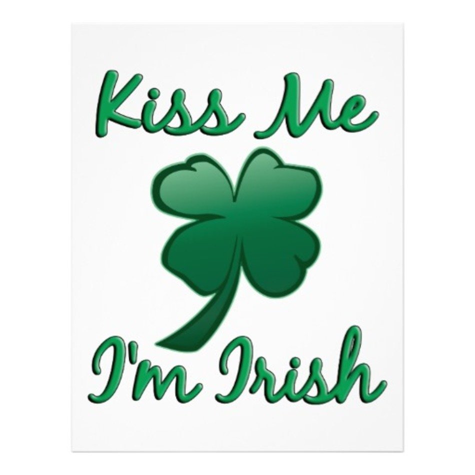Kiss Me I&rsquo;m Irish Flyer Design Zazzle
