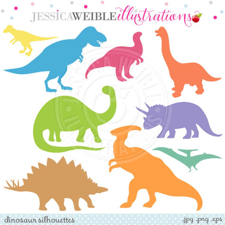 Dinosaur Silhouettes Dinosuar Graphics