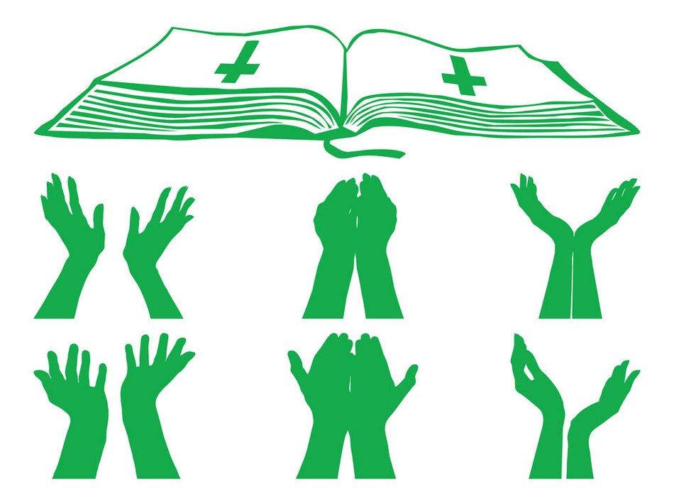 picture of accepting Jesus with open hands