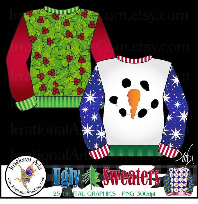 children's sweaters on a black background