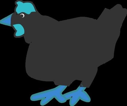 Black Hen Vector