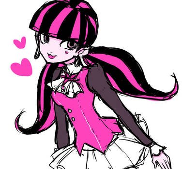 Monster High Draculaura Coloring Pages Free Images