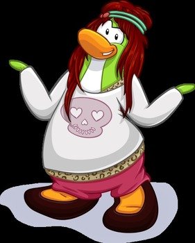 comic penguin for clipart