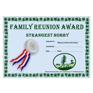 Award Family Seedling Theme Free Reunion Certificate Template
