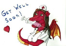 Clipart of the dragon nurse