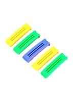 Clip art of the colorful sealing clips