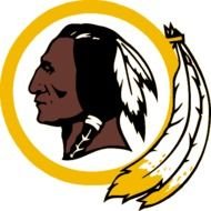 Washington Redskins Primary Logo 1982 Native American Head Inside