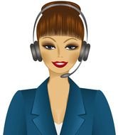 Clip art of operator