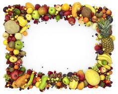 clipart of the Fruit Border frame