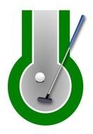 Colorful golf miniature clipart