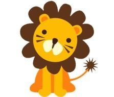 Cute lion baby clipart