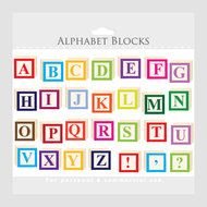 Alphabet Letter Blocks drawing