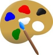 Paint Palette At Clkercom Vector Online Royalty