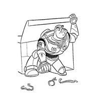 Coloriage &224 Imprimer Gratuit Toy Story Buzz Sort De Sa Boite