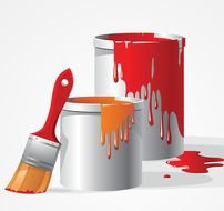 Browse &gt Arts & Design Paint Bucket Brush Vector Free