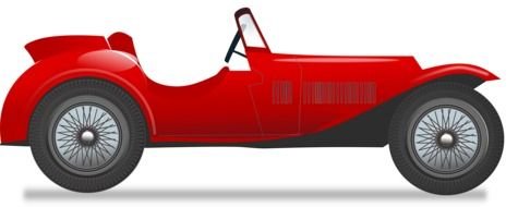 red Vintage Car drawing