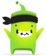 funny green character