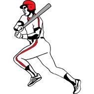 Baseball Player Cli Rf Graphics