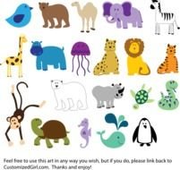 Cute Animals At Clkercom Vector Online Royalty