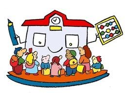 child by school drawing