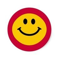 Zazzlecomyellow Smiley Face Round Sticker From Zazzle