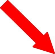 Red Right Down Arrow At Clkercom Vector Online