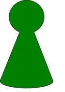 Green Playing Piece drawing