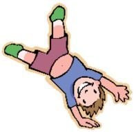 Clip art of sportive boy