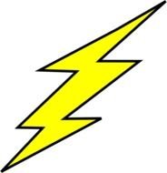 Black Outline Flash Bolt At Clkercom Vector