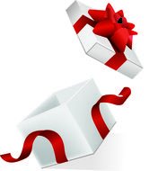 Clipart of the open gift box