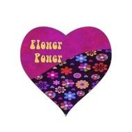 painted flower heart with the inscription i love power