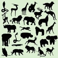 Safari Jungle Animal Silhouettes Instant Download 27 N2