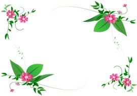 flower frame as picture for clipart