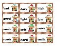 clipart of the synonyms and antonyms