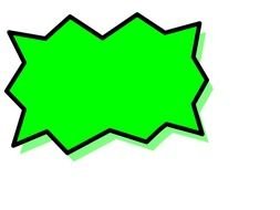 green speech bubble on the white background
