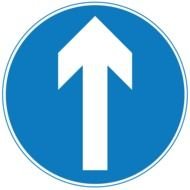 up arrow road sign