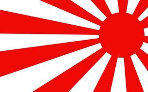 Clipart of Rising Sun flag