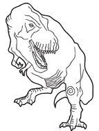 Coloriage Dinosaure Rex A Imprimer Gratuit