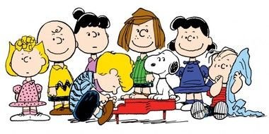 drawing of children with a dog