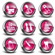 3d Baby Icons drawing