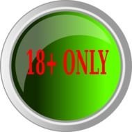 Eighteen Plus Button At Clkercom Vector Online